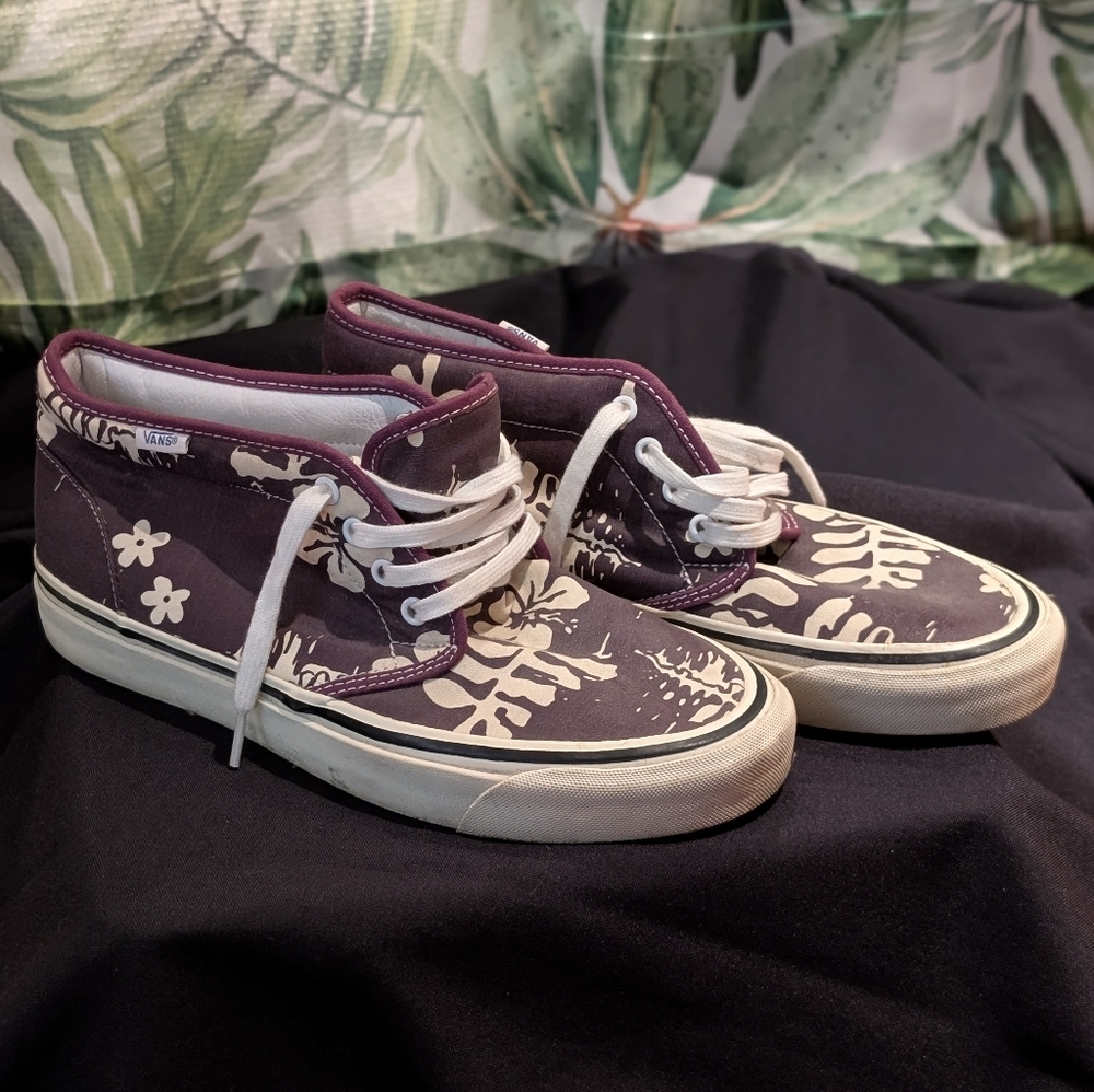 Vans Purple and White
